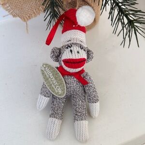 Vintage 90s Sock Monkey Ornament Midwest CBK